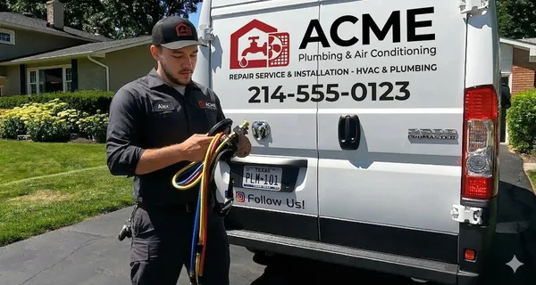 Licensed plumber and HVAC technician ready to serve Dallas, Texas homeowners